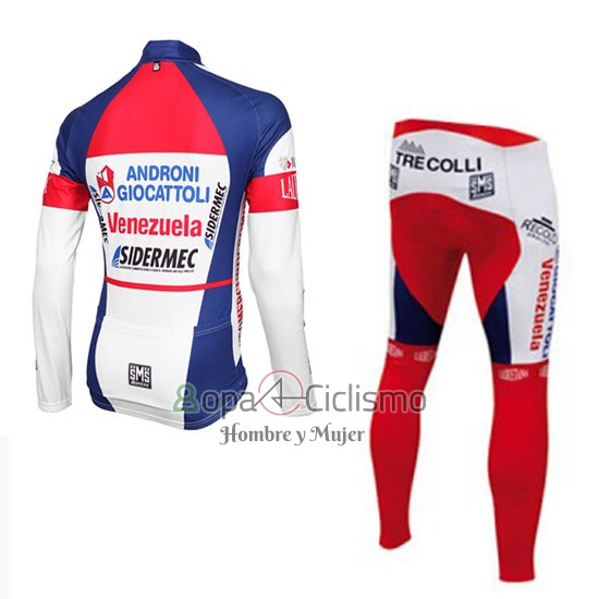 Androni Giocattoli Ropa Ciclismo Culotte Largo 2015 Hombre Mangas Largas Blanco
